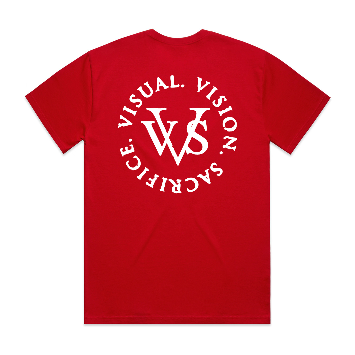"Tri Logo" VVS Red Tee