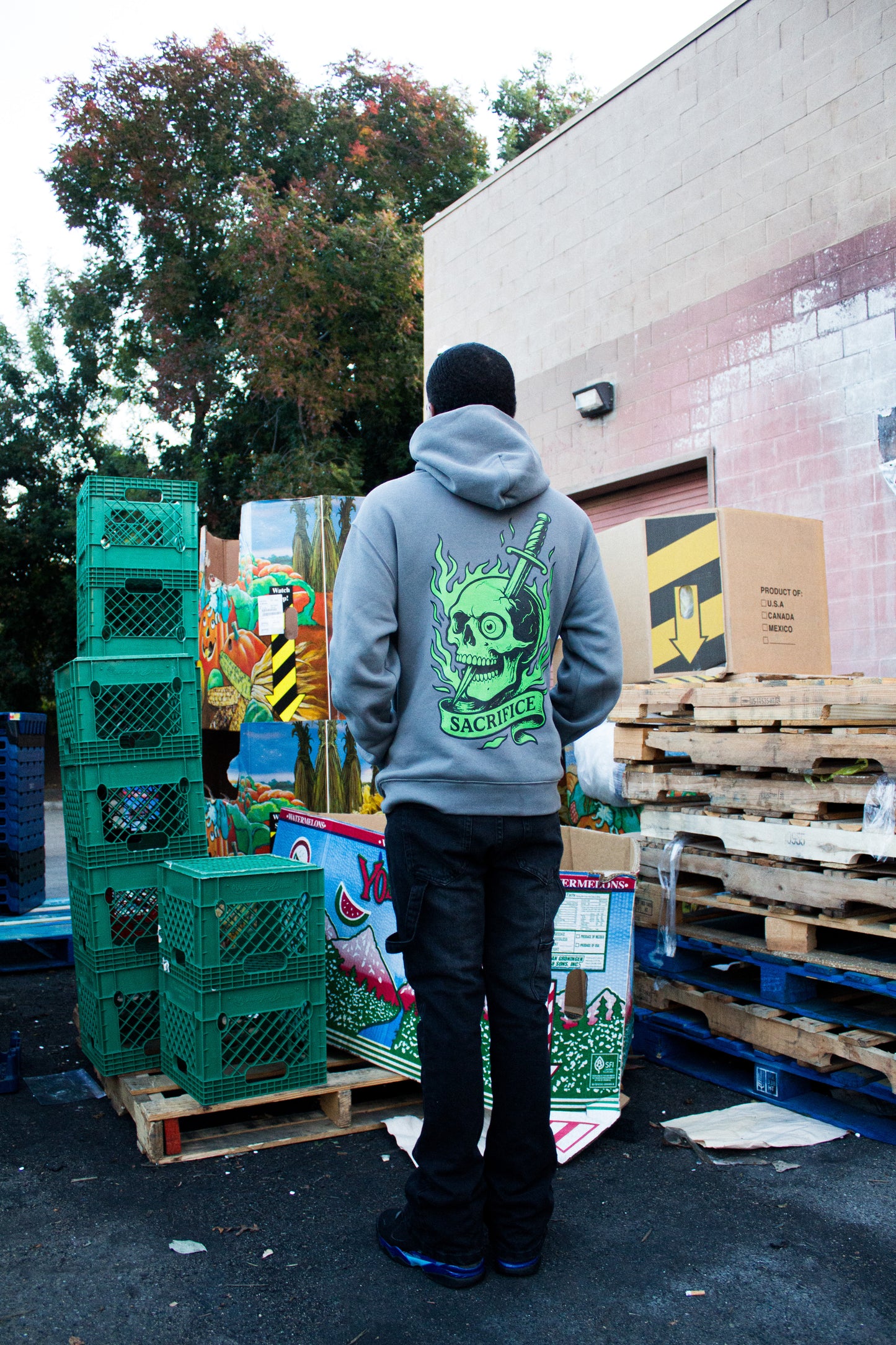 "Halloween" VVS Grey Hoodie