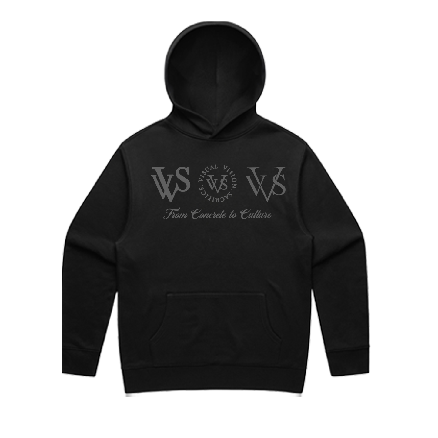 "Tri Logo" VVS Black/Grey Hoodie