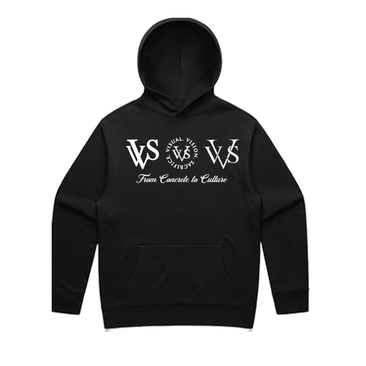 "Tri Logo" VVS Black/White Hoodie