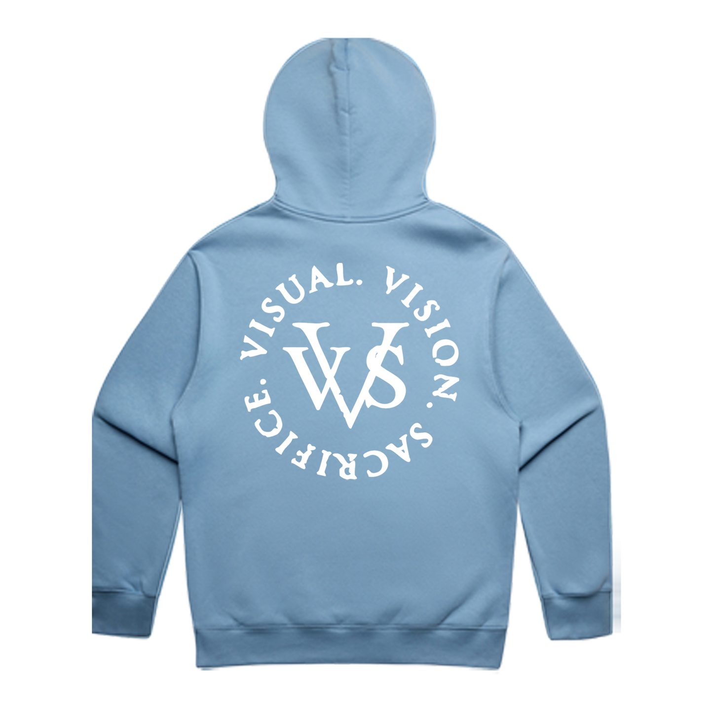 "Tri Logo" VVS Carolina/White Hoodie