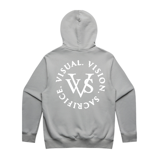 "Tri Logo" VVS Grey/White Hoodie