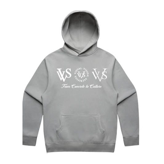 "Tri Logo" VVS Grey/White Hoodie