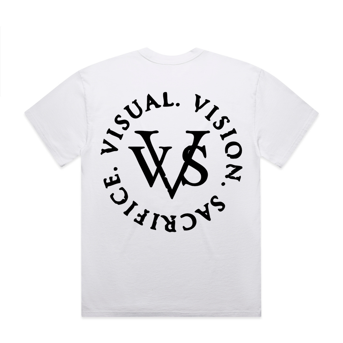 "Tri Logo" VVS White Tee